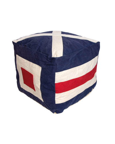 BATELA maritimer Sitzcube Pouf BATELA Maritime Dekoration