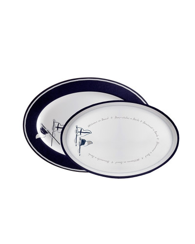 Ovale Servierplatten Welcome on Board Marine Business MARINE BUSINESS Welcome on Board