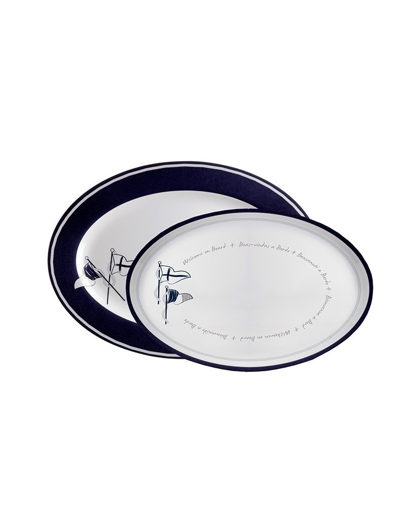 Ovale Servierplatten Welcome on Board Marine Business MARINE BUSINESS Welcome on Board