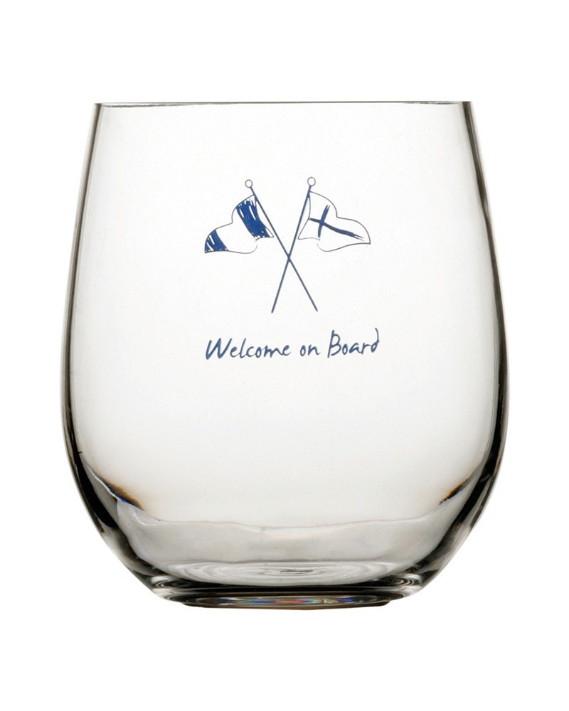 Wasserglas Welcome on Board Marine Business MARINE BUSINESS Welcome on Board