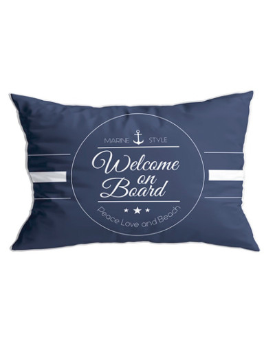 Kissenbezug Welcome Blue Santorini Marine Business MARINE BUSINESS Cabin