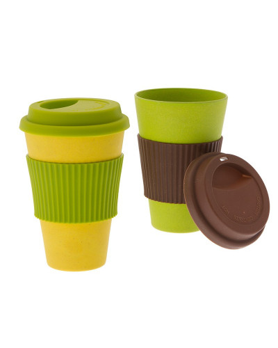 2er Set to-go Becher aus Bambus - GIMEX GIMEX Bootsgeschirr