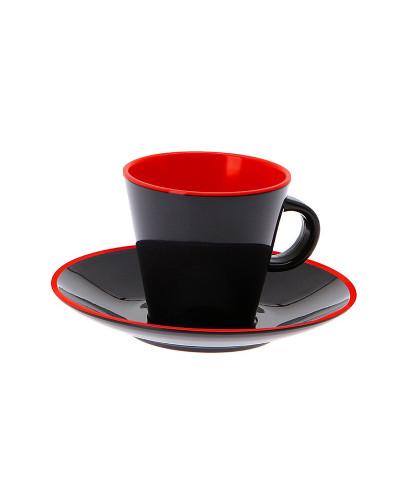 4-teiliges Espressotassenset - GIMEX Grey Line rot GIMEX Bootsgeschirr