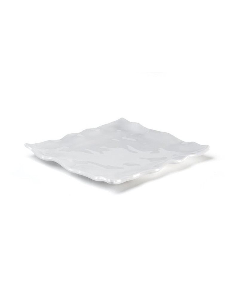 Q SQUARED Servierplatte eckig Ruffle Square Q SQUARED NYC Bootsgeschirr