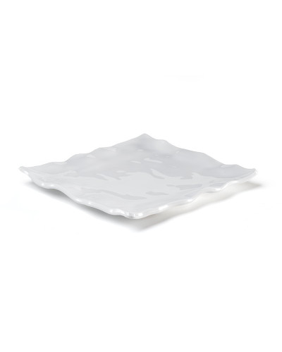 Q SQUARED Servierplatte eckig Ruffle Square Q SQUARED NYC Bootsgeschirr