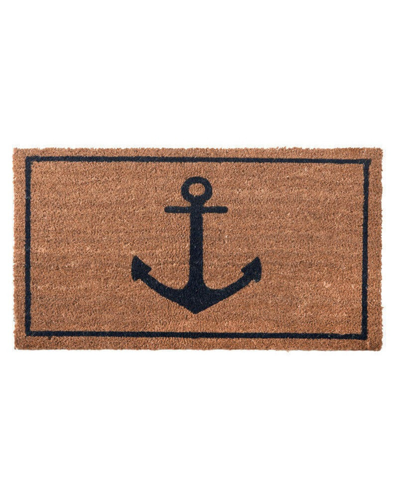 BATELA Rutschfeste maritime Fußmatte Anker natur BATELA Accessoiries