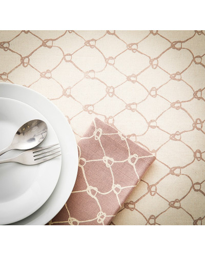 BATELA maritimer Tischläufer Fischernetz beige  Accessoiries