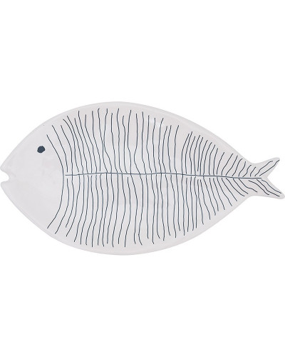 Maritimer Frühstücksteller BATELA Fisch  BATELA maritimes Porzellan