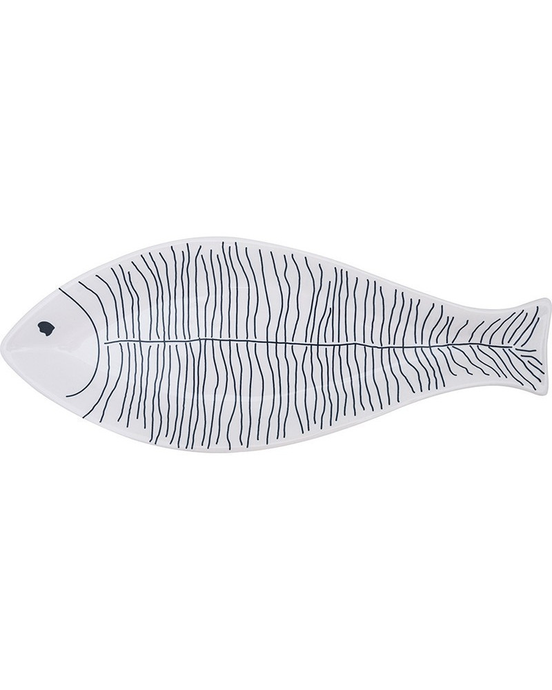 Maritimer Brotteller BATELA Fisch  BATELA maritimes Porzellan