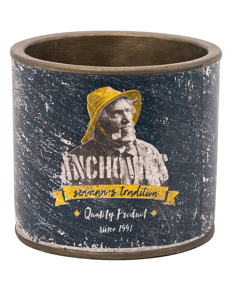 BATELA maritimer Pflanztopf Anchovies Seemann  Maritime Dekoration