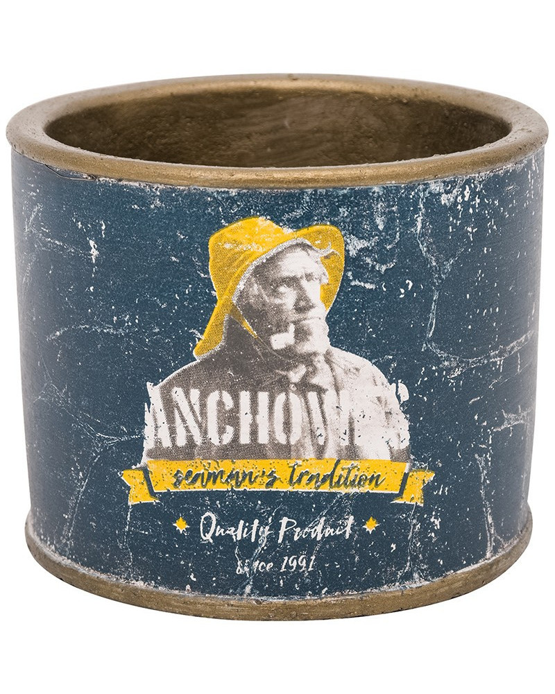 BATELA maritimer Pflanztopf Anchovies Seemann  Maritime Dekoration
