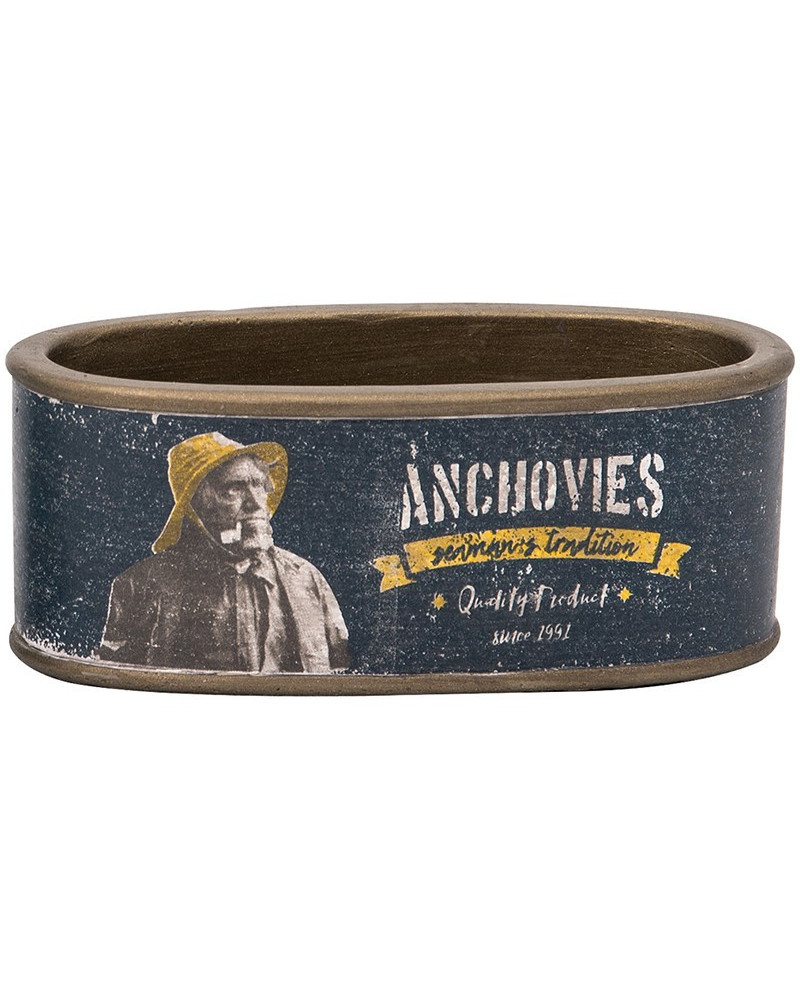 BATELA maritimer Pflanztopf Anchovies Seemann  Maritime Dekoration
