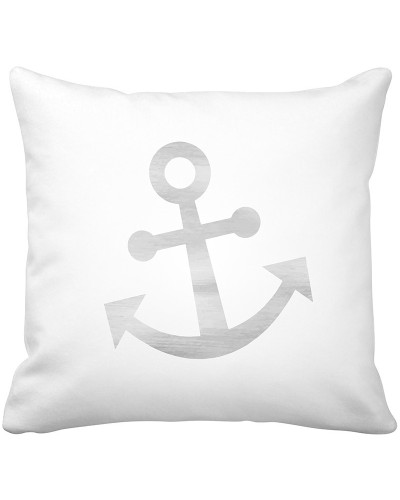 Krasilnikoff Maritimer Kissenbezug Anker weiß  Maritime Kissen