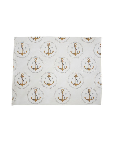 Krasilnikoff Maritime Platzdecke Anker gold  Tischwaren