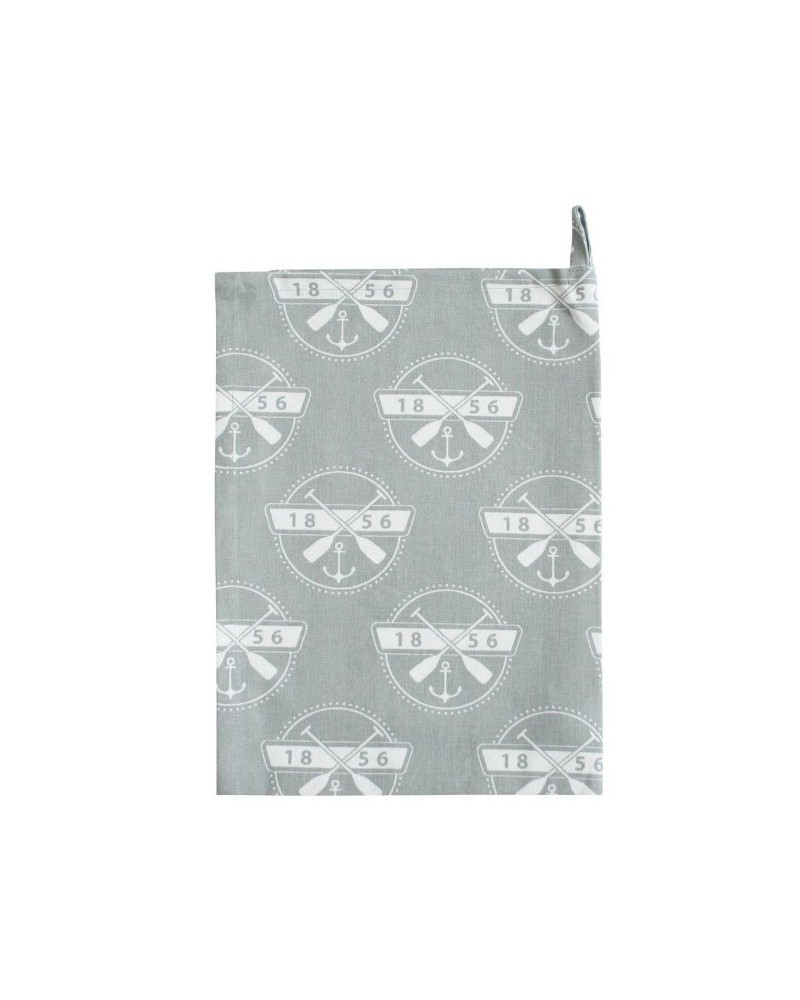 Krasilnikoff Maritimes Geschirrhandtuch 1856  Kitchen