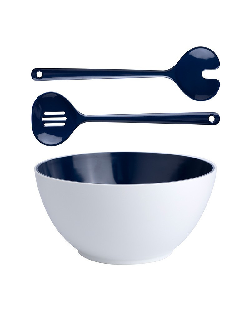 Salatschüssel + Besteck Summer Blue Marine Business  Summer