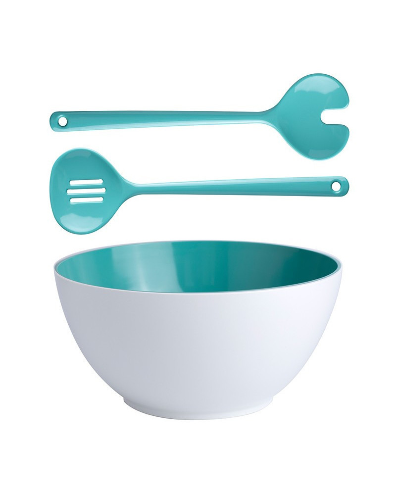 Salatschüssel + Besteck Summer Acqua Marine Business  Summer