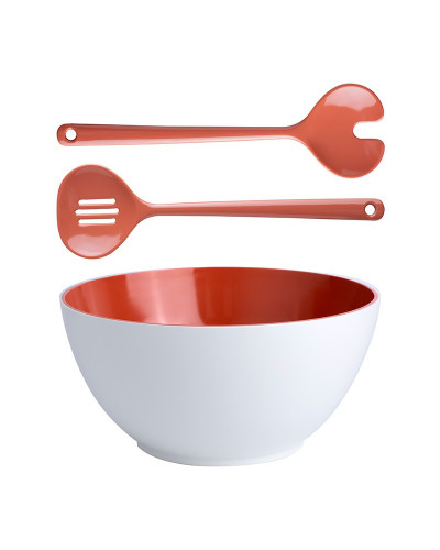 Salatschüssel + Besteck Summer Coral Marine Business  Summer