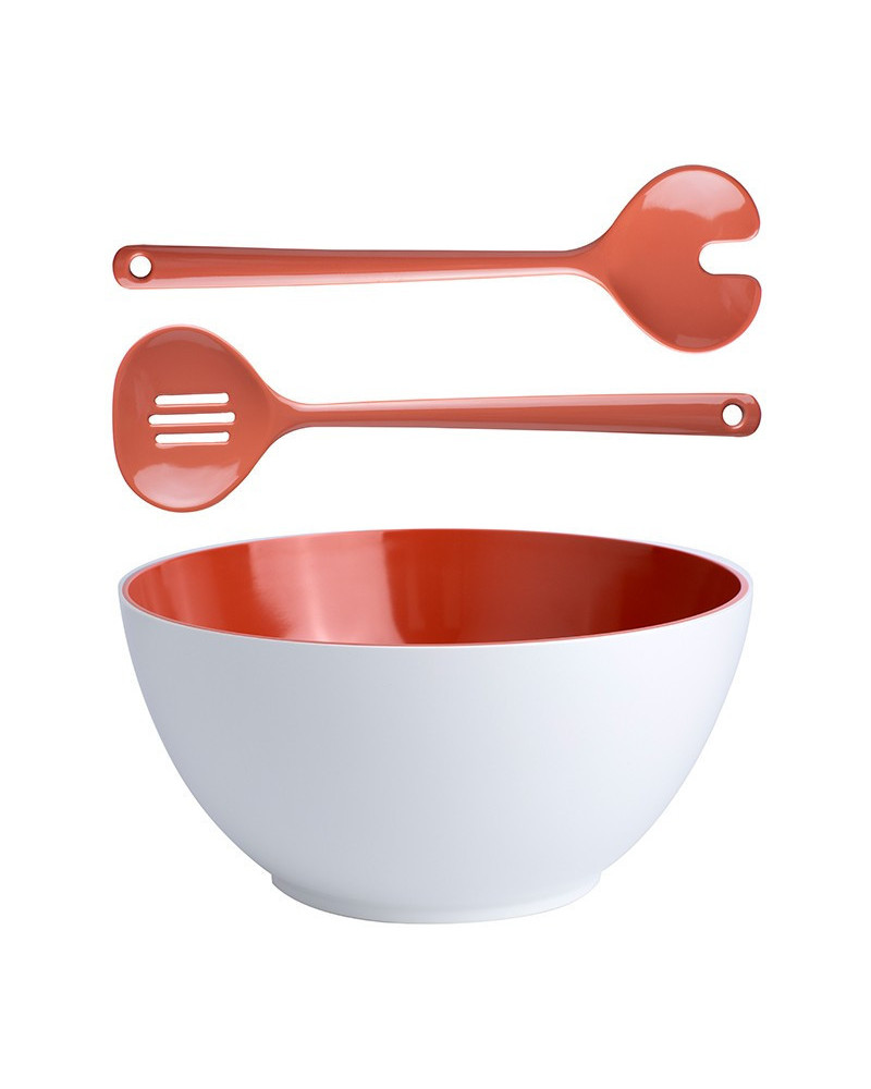 Salatschüssel + Besteck Summer Coral Marine Business  Summer
