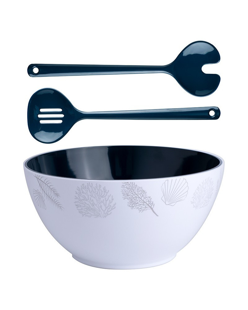 Salatschüssel + Besteck Living Marine Business  Living