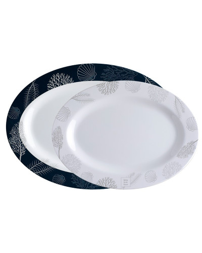 Ovale Servierplatten Living Marine Business  Living