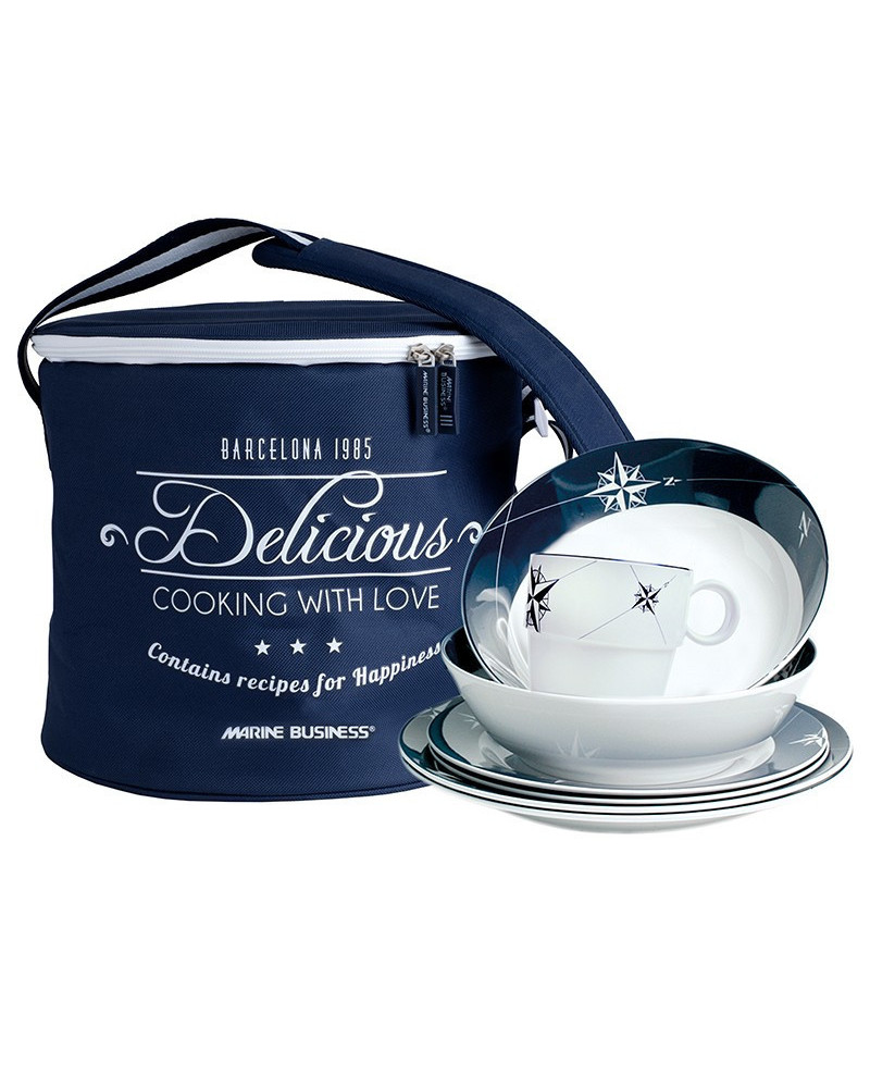 16-teiliges Geschirrset + Tragebehälter Northwind Marine Business MARINE BUSINESS Bootsgeschirr