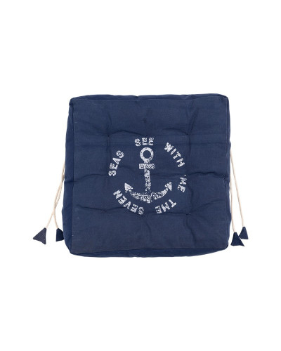 BATELA maritimes Sitzkissen Anker blau  Maritime Dekoration