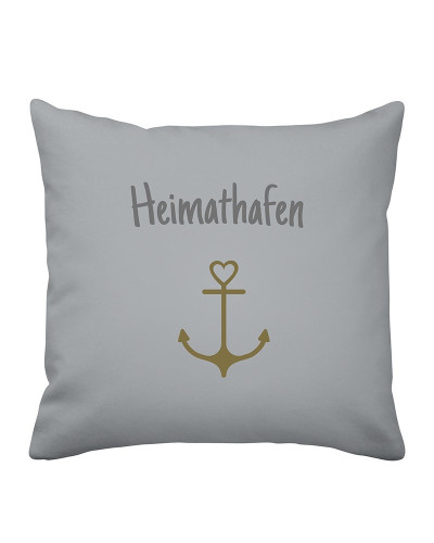 Krasilnikoff Maritimer Kissenbezug Heimathafen  Maritime Kissen