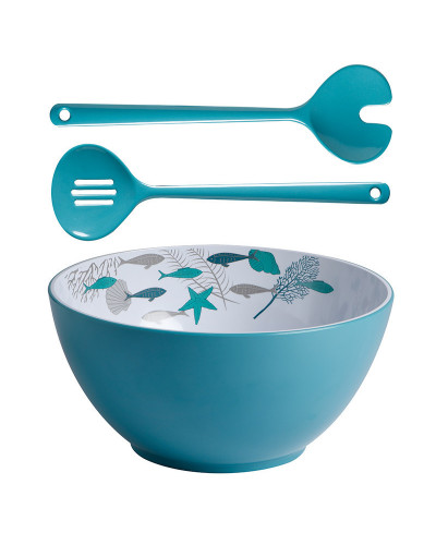 Salatschüssel + Salatbesteck Coastal Marine Business  Coastal