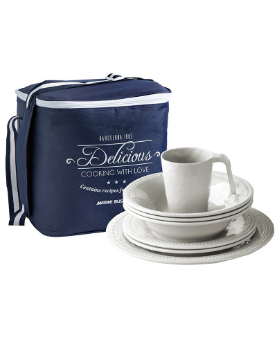 24-teiliges Geschirrset + Korb Harmony PERLA Marine Business MARINE BUSINESS Harmony