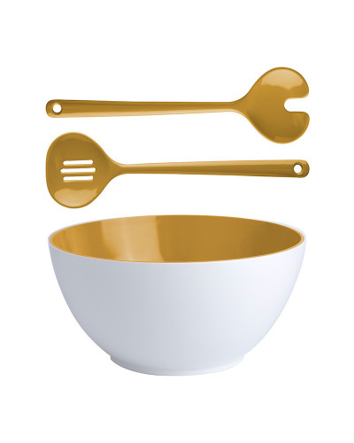 Salatschüssel + Besteck Summer Mustard Marine Business  Summer
