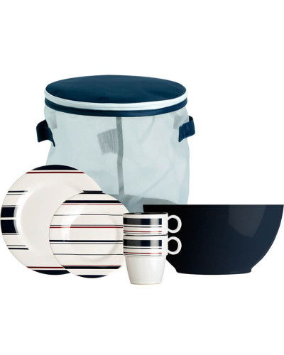 13-teiliges Geschirrset + Tragebehälter Monaco Marine Business MARINE BUSINESS Monaco