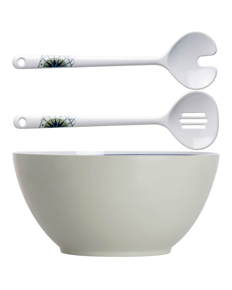 Salatschüssel + Salatvorlegebesteck "Oceans" Marine Business MARINE BUSINESS Oceans