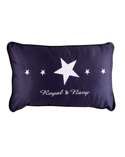 Kissenbezug bestickt mit Anker und Stern "Royal" Marine Business MARINE BUSINESS Cabin