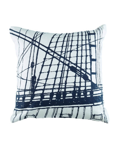 Kissenbezug maritim SAIL white/navy GRIPSHOLM Cabin