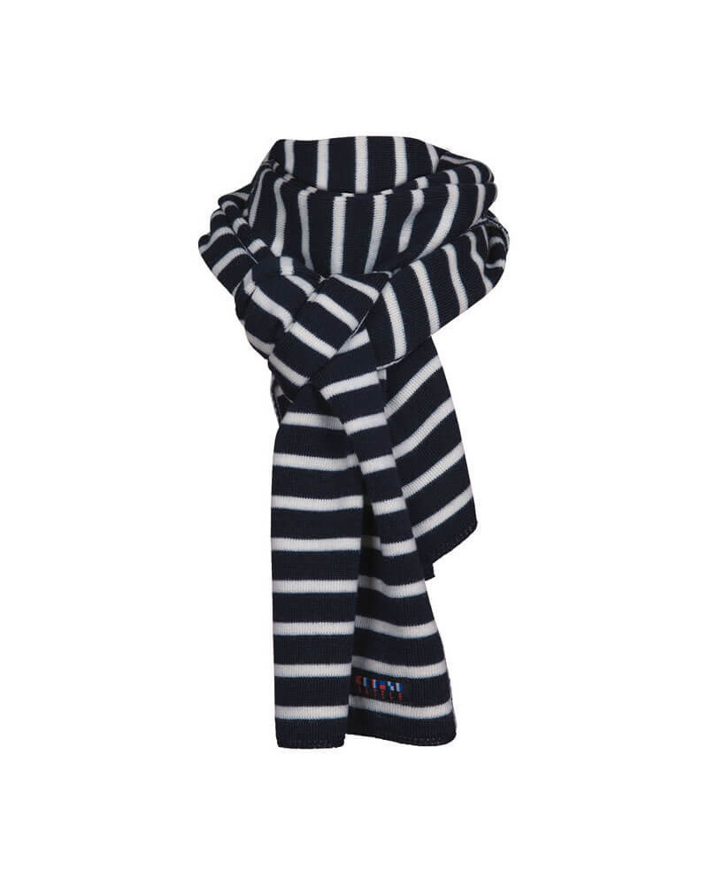 BATELA maritimer Kinder Wollschal creme/navy gestreift BATELA Maritime Mode