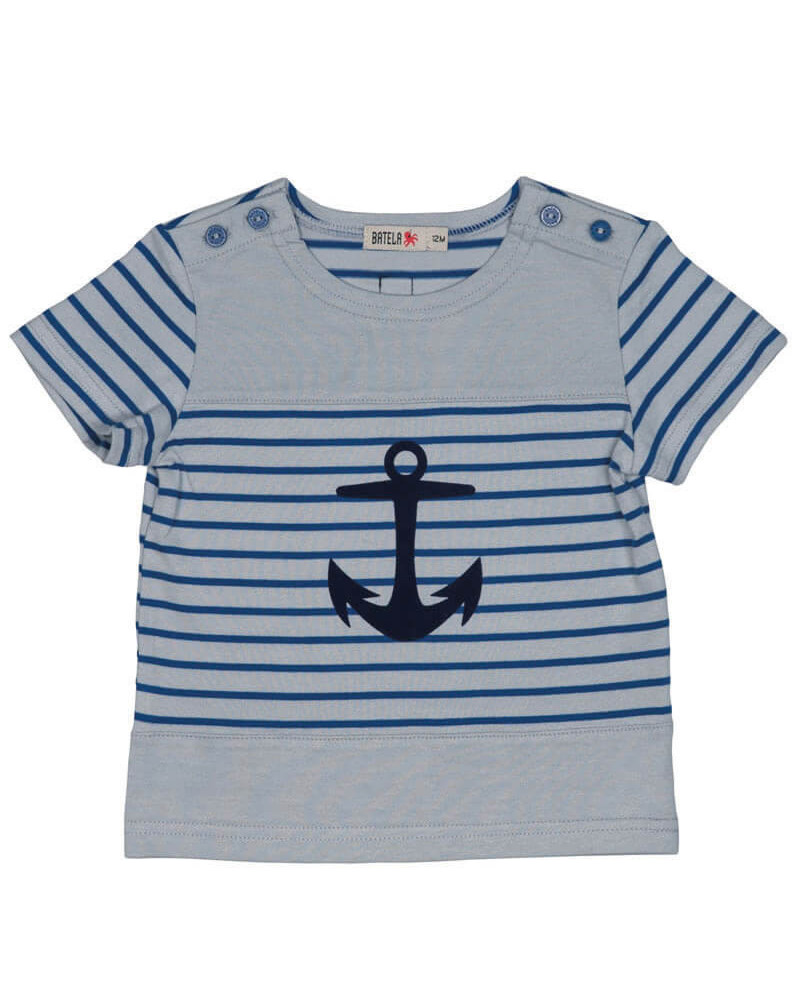 BATELA Matrosenkombi blau/grau gestreift BATELA Maritime Mode