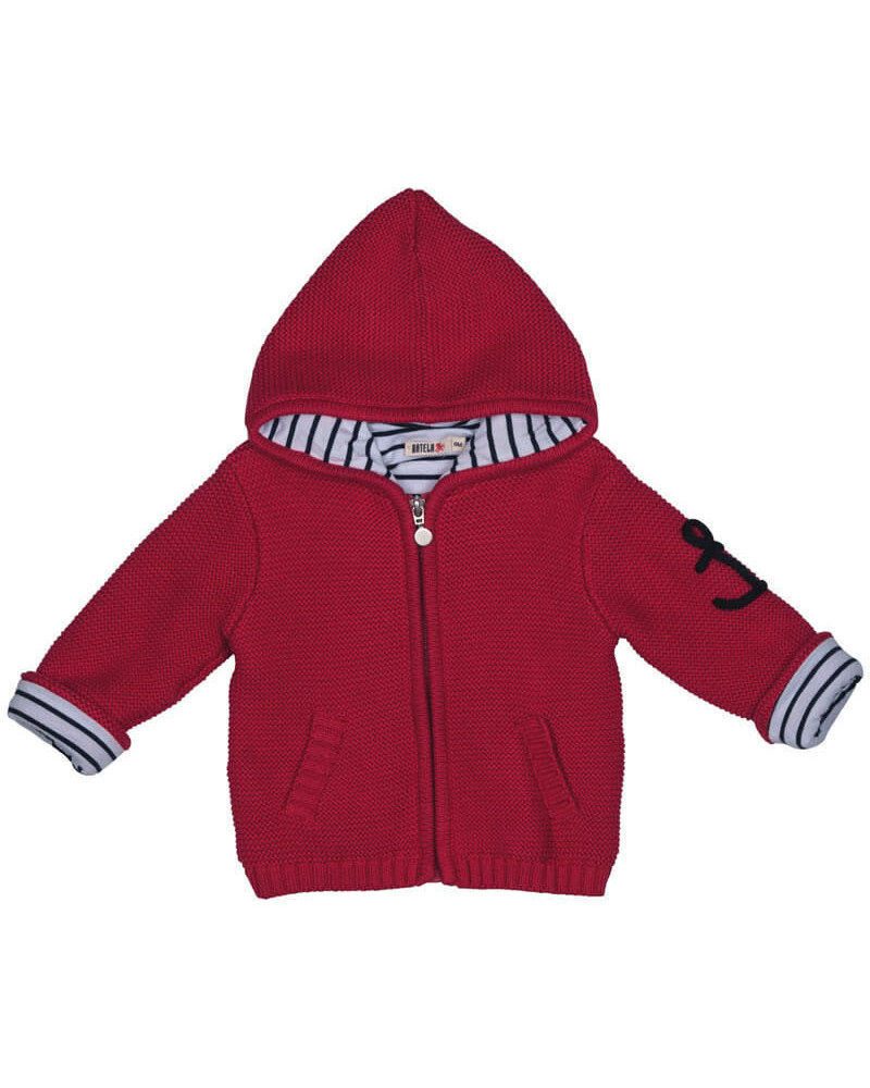 BATELA maritime Strickjacke rot BATELA Maritime Mode