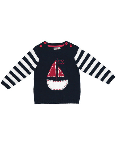 BATELA maritimer Pullover navy BATELA Maritime Mode